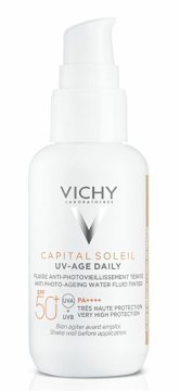 Vichy Obarvan fluid proti staranju SPF50+ Capital Soleil UV-Age Daily (fluid) 40 ml