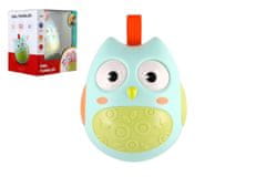 Teddies Roly Poly sova iz plastike 11cm z zvokom 6m+