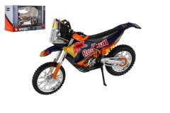 BBurago Red Bull KTM Rally Dakar 2019 kovina/plastik 12cm prosto vozeče motorno kolo v škatli 17x11cm