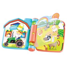 Playgo Izobraževalna plastična igralna knjiga z zvokom, ki deluje na baterije 6m+