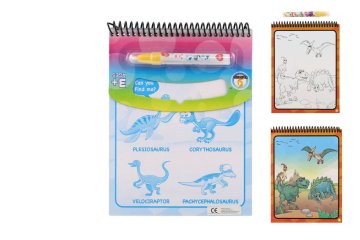 Teddies Čarobno slikanje na vodi Dinozavri/blok svinčnika