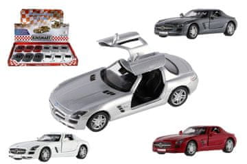 Kinsmart Car Mercedes-Benz SLS AMG kovina/plastenka 13 cm za povratno raztezanje