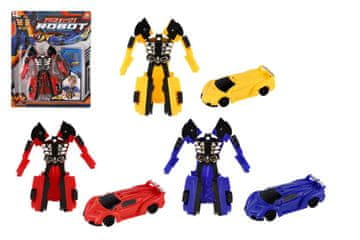 Teddies Transformer robot/auto plastika 14cm