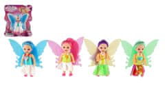 Teddies Vila lutka s krili iz plastike 10cm
