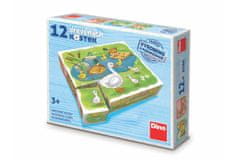 Dino Toys Kocke kocke Na kmetiji les