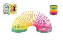 Teddies Spirala/spring mavrična plastika premera 6,5 cm