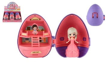 Teddies Lutka princesa iz plastike v jajcu 11 cm z dodatki