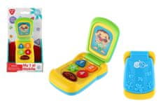 Playgo Mobilni telefon iz plastike 14cm na baterije z zvokom in lučko na kartici 18m+