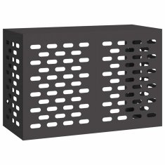 Vidaxl Prekrivalo za klimatsko napravo Črna 90 x 40 x 60 cm Jeklo