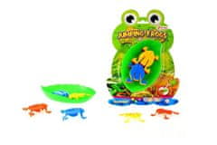 Teddies Jumping frogs družabna igra iz plastike na kartici 17x23,5cm