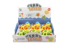 Teddies Želva za poteg v vodo na ključu plastika 12x12cm 2 barvi 18m+