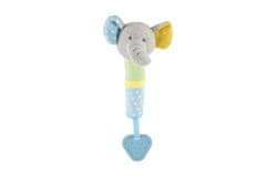 Teddies Piščalka/igralka slonček plišasti 23cm na kartici