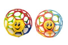 Teddies Mehka plastična žoga z ropotuljico 12cm 6m+