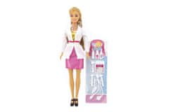 Teddies Anlily lutka zdravnik 30 cm plastična z dodatki 2 barvi