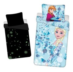 Jerry Fabrics Posteljno perilo - Frozen "Light Blue" (s svetlečim učinkom)