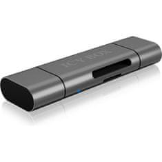 IcyBox IB-CR200-C USB-C/A/Micro B čitalec kartic SD/microSD