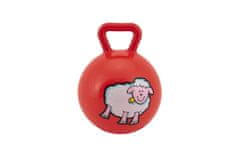 Teddies Žogica z ročajem Moje prve živali, 10 cm, guma, 3 barve MPZ