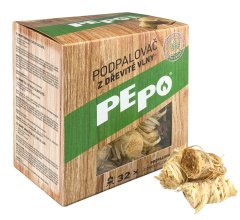 PE-PO Vžigalnik iz lesne volne - 32 kosov