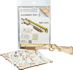 Wooden city 3D sestavljanka Puška Judgment Day RMT-870, 42 kosov