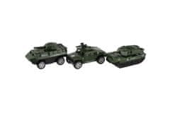 Teddies Mini vojaški avto kovinski/plasten 7-8cm zložljiv 4 vrste