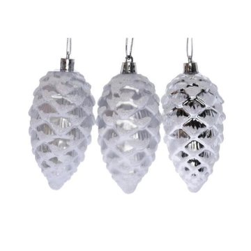 Rayher.	 Borovi storži, zasneženi, set 3