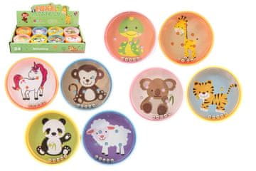 Teddies Sestavljanke s kroglicami plastične živali 5,5cm 8 vrst