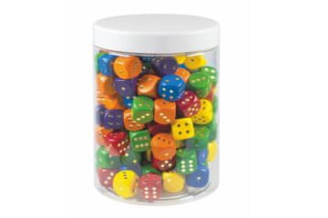 DETOA Igralne kocke iz barvnega lesa - družabna igra/150 kosov