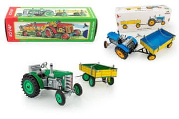 KOVAP Traktor Zetor z valjčkom modri ključ kovinski 28cm