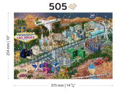Wooden city Lesena sestavljanka Dobrodošli v Las Vegasu 2v1, 505 kosov ECO