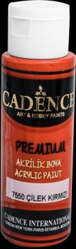 Cadence Akrilne barve Premium, 70 ml - rdeča