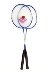 Teddies Badminton kovinski 2 palici in 1 žogica - različne različice ali barve
