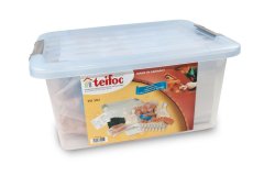 Teifoc Šolski set 320 kosov v plastični škatli z ročaji