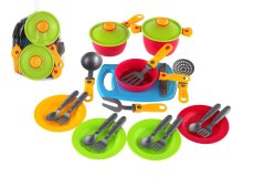 Teddies Komplet posode z desko za rezanje iz plastike v mreži