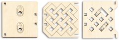 Wooden city Leseno mesto Brainteaser 3D Mini kača