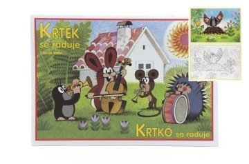 Akim Koloritna stran A5 Krtek se veseli