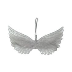 Rayher.	 Angelska krila z vrvico, tekstil, 23 cm, srebrna