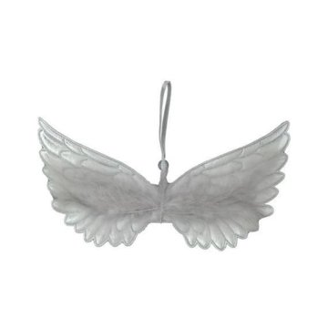 Rayher.	 Angelska krila z vrvico, tekstil, 23 cm, srebrna