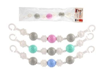 Hájková Pregrada za voziček cvet + žogice