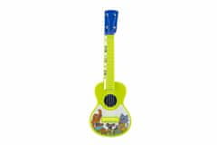 Teddies Plastična ukulele/kitara 40 cm s trsalom Živali in njihov bend
