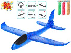Letalo iz pene Sun Fun 48 cm - mešanica barv (rdeča, zelena, modra, oranžna)