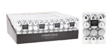 Božični okrasek KULIČKE premera 3 cm (24 kosov)