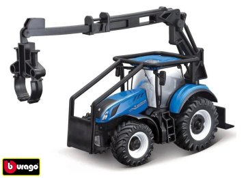 BBurago Kmetijski traktor 10cm New Holland T7.315 HD - gozdni traktor