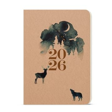 Tedenski dnevnik 2026 Kraft - A5, Magic