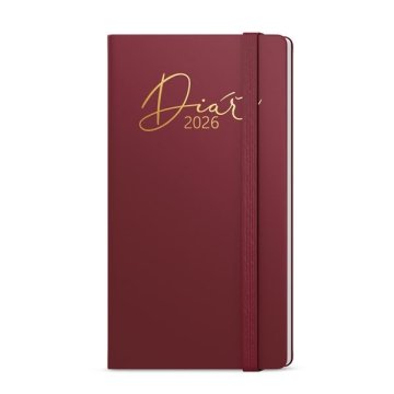 Tedenski žepni dnevnik 2026 Luxi - bordo