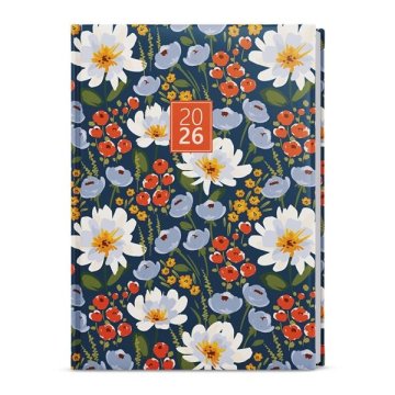 Tedenski dnevnik 2026 Lamino - A5, cvetje