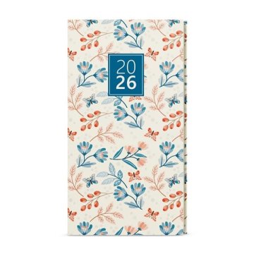 Tedenski žepni dnevnik 2026 Lamino - Metulji