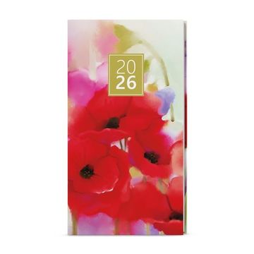 Tedenski žepni dnevnik 2026 Lamino - Maki