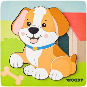 Woody 102191363 Puzzle Baby - psiček