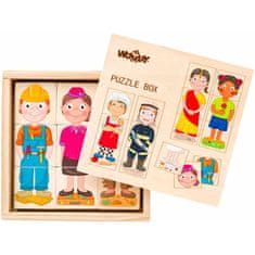 Woody 102190329 Puzzle - ljudje in poklici