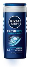 Nivea Gel za tuširanje za obraz, telo in lase Men Fresh Kick 250 ml